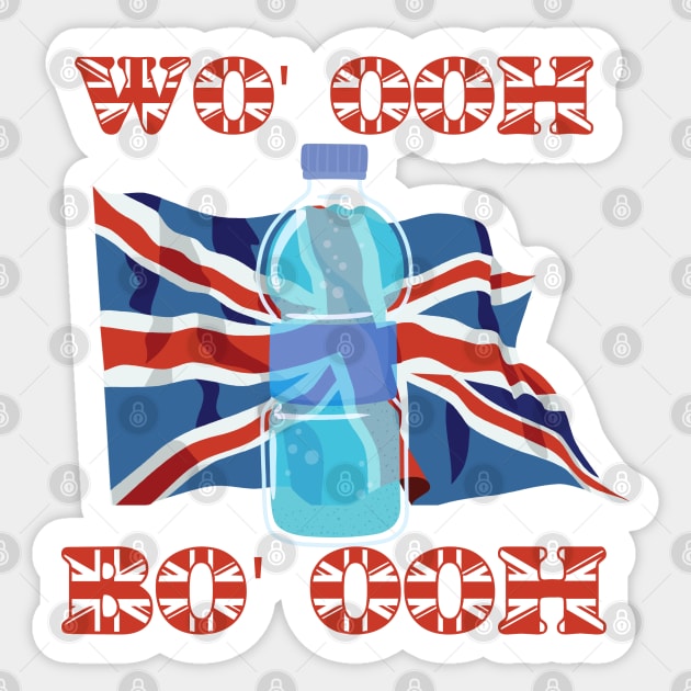 Water Bottle british accent meme Sticker by the-Bebop